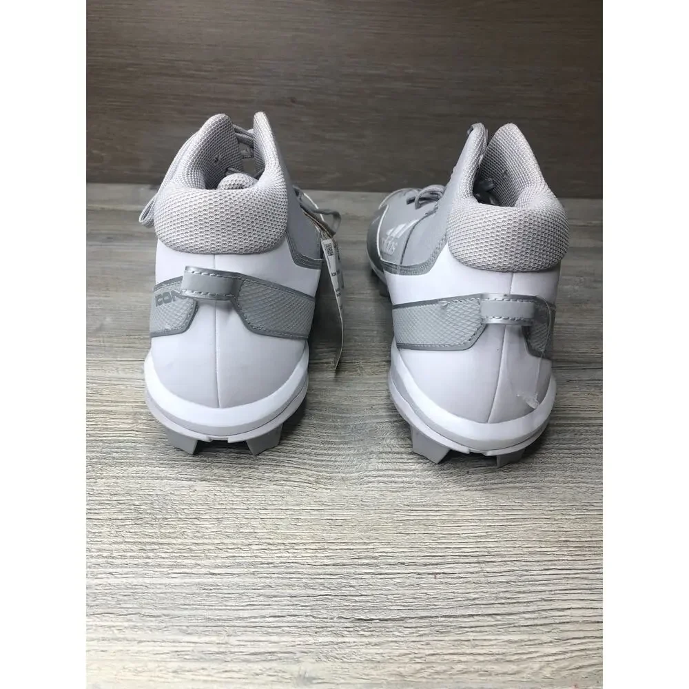 Adidas Men's Icon 7 TPU Baseball Cleats Silver Gray White Size 13.5 Mens New